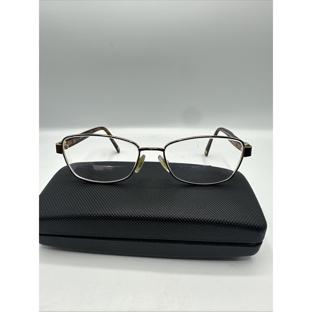 Marchon NYC Eyeglasses Frame M-4003 210 Women Brown Rectangle Full Rim 54-16-140